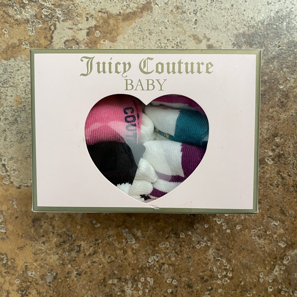 Set of 6 Juicy Couture Socks - Baby Girl - 12-24m
